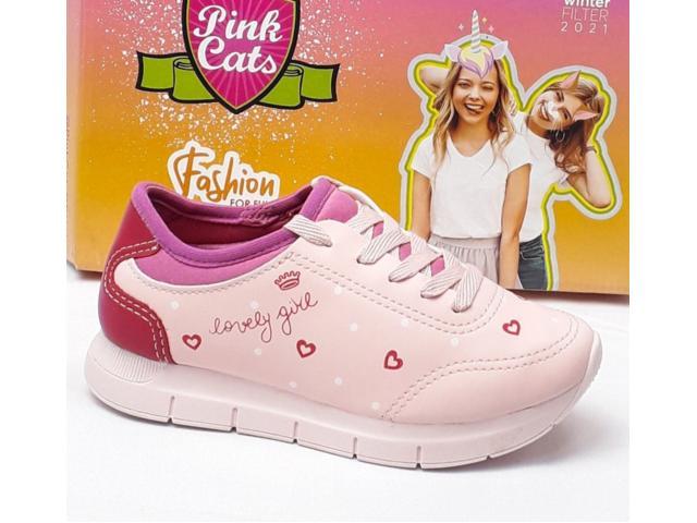 TENIS PINK CATS V2031-001 ROSA - TR5 CALÇADOS