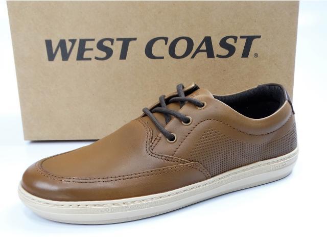 SAPATO WEST COAST 118801.04 CONHAQUE - TR5 CALÇADOS